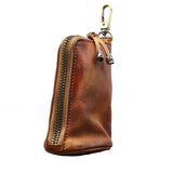 Vintage Cowhide Waist Key Bag 03475626M Brown Keychains