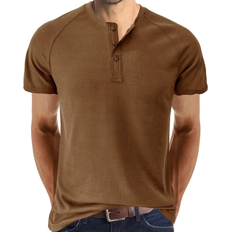 Tough Guy Kortermet Henley T-skjorte for menn 46765611X