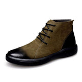 Mens Casual High Boots 80762720W Khaki / 6 Shoes