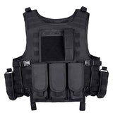 Mens Outdoor Training Multifunctional Tactical Vest 86129303M Black / Free Vests