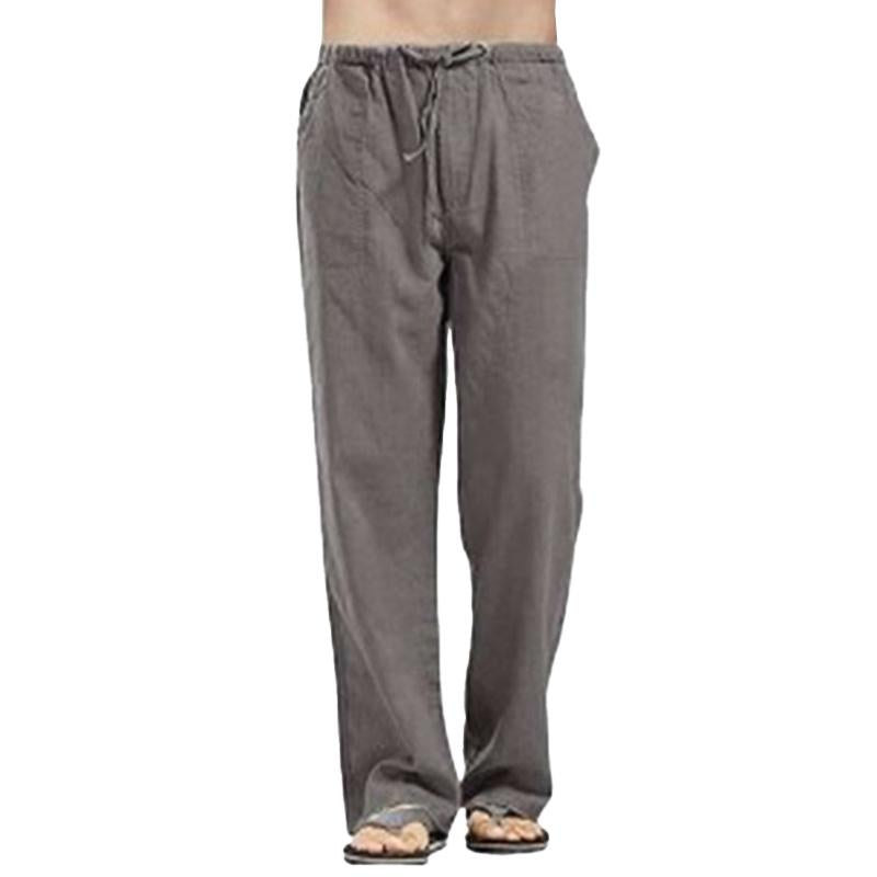Men's Casual Solid Color Loose Trousers 58076074M