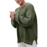 Men's Casual Round Neck Long Sleeve Pullover Knitwear 19852100M