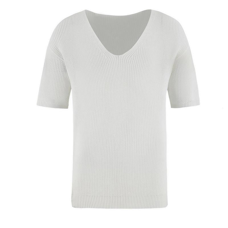 Men's V-neck Sweater T-shirt 89267479X