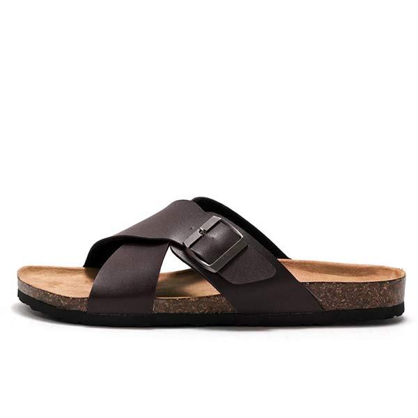 MEN'S CROSS STRAP SLIPPERS 99577710