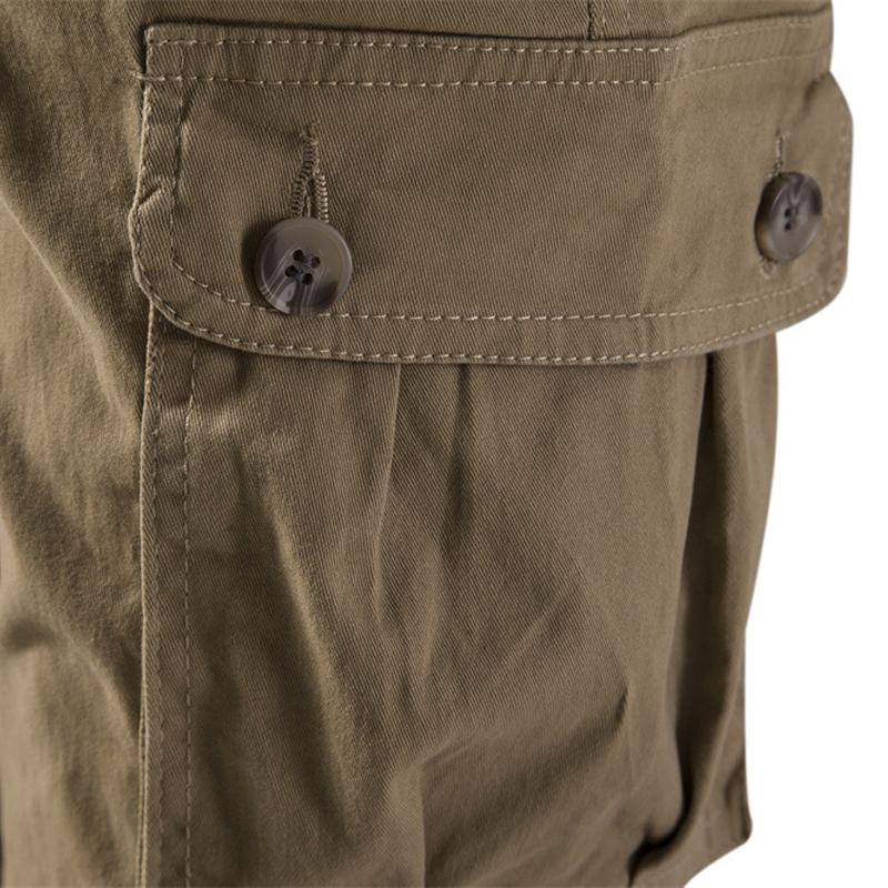 Men's Casual Solid Color Multi-Pocket Cargo Pants 20572714Y