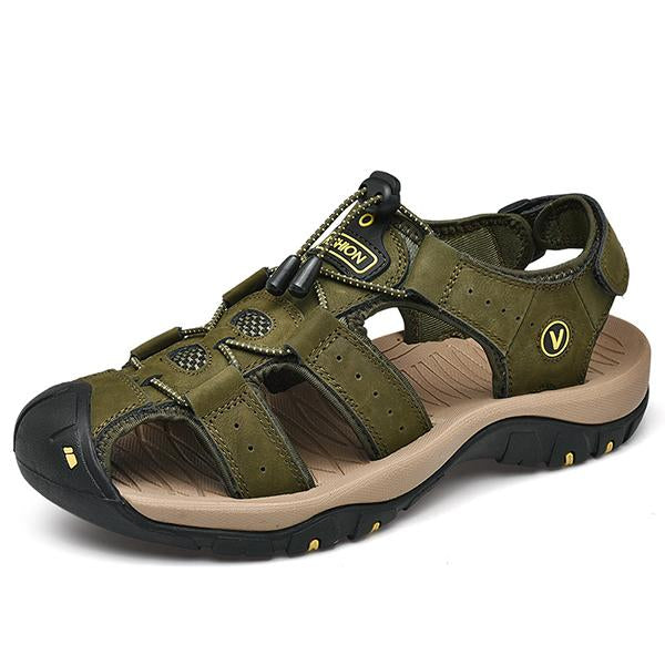 Mens Outdoor Velcro Beach Shoes 42320571M Army Green / 6 Shoes