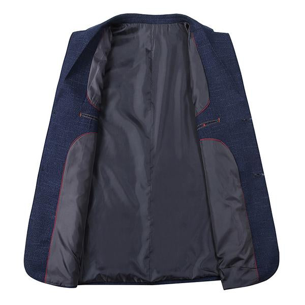 Mens Solid Color Lapel Casual Blazer 67202199M Coats & Jackets