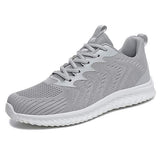 Mens Flyknit Mesh Sneakers 68944105 Grey / 6.5 Shoes