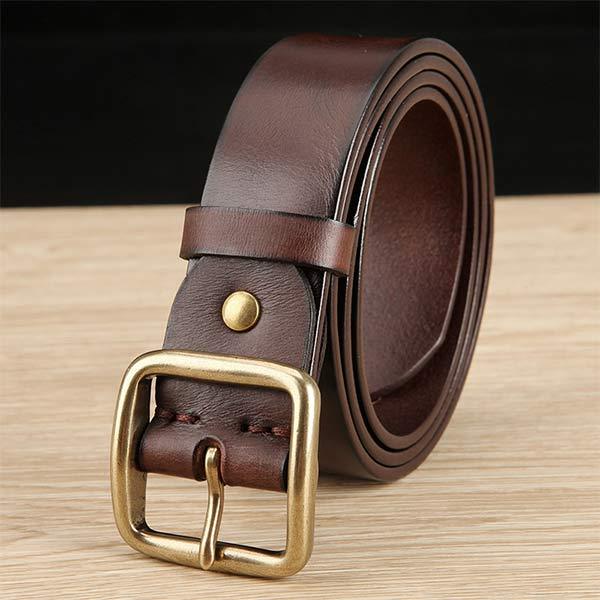 Vintage Cowhide Belt 89302689W Brown / 130Cm Belts