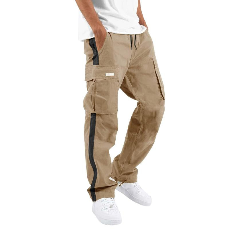 Pantalón con bolsillos y cordón ajustable para hombre 76983966X