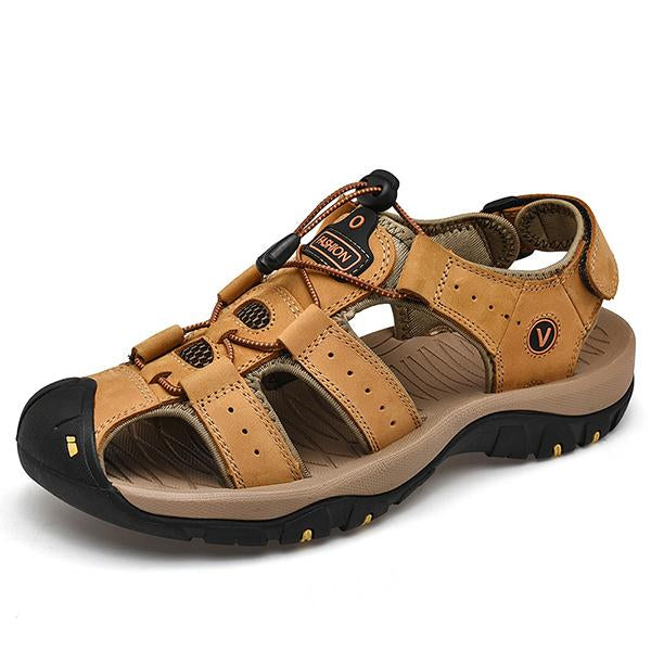 Mens Outdoor Velcro Beach Shoes 42320571M Yellow / 6 Shoes