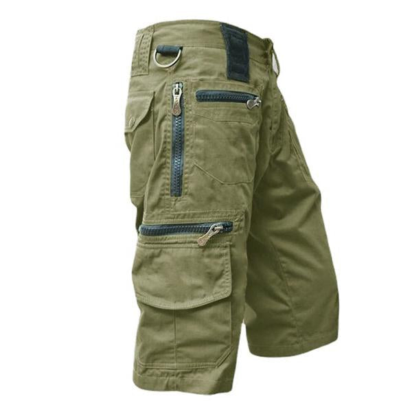 Mens Cotton Loose Straight Casual Cargo Shorts 47096771M Green / S Shorts