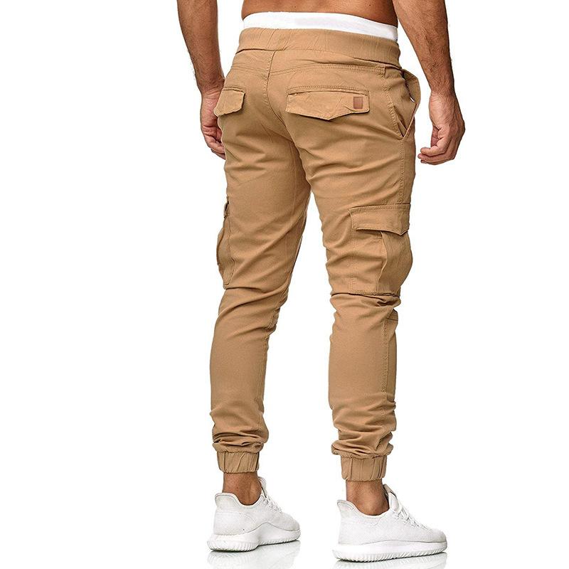 Herrenhose mit mehreren Taschen und Kordelzuggürtel 74865786X