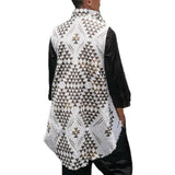 Men's Cotton Linen Mid Length Vest 22009331X