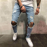 Men's Casual Ripped Jeans 62746417Y