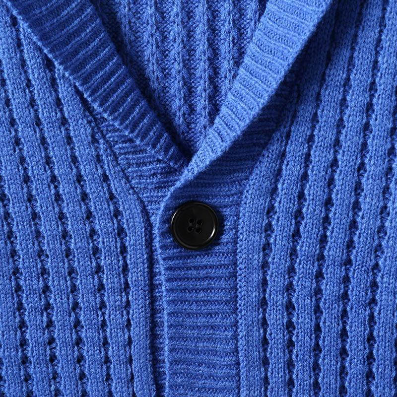 Ensfarget strikket cardigangenser for menn 57658907X (duplikat)