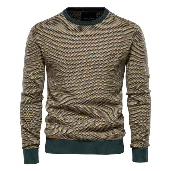 Men's Crew Neck Solid Color Sweatshirt 37283635X