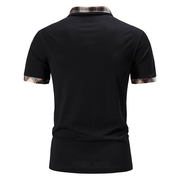 Men's Printed Stitching Short-Sleeved Polo T-Shirt 01312847Y
