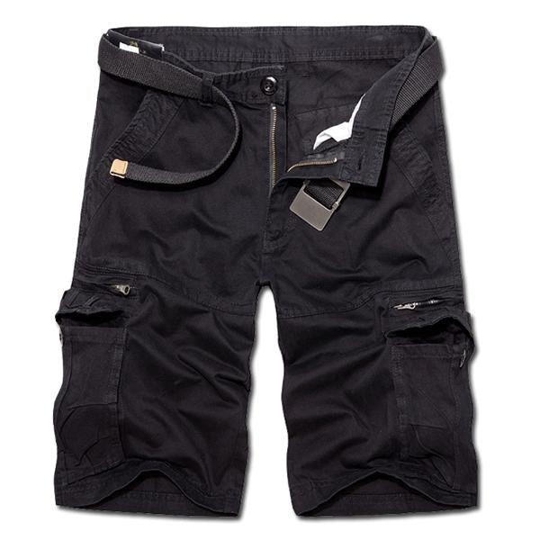 Mens Multi-Pocket Cargo Shorts (Belt Excluded) 26822139M Black / 29 Shorts