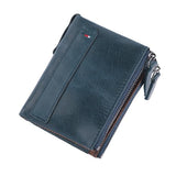 Vintage Double Zip Wallet 71305916X Blue Wallets & Money Clips