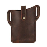 Vintage Leather Phone Waist Bag 07430462W Dark Brown Acc