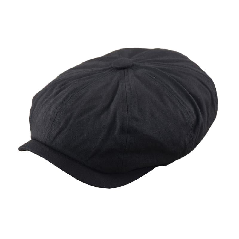 Herre bomull lin vintage åttekantet lue Beret 36520205X