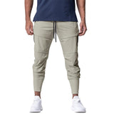 Men's Casual Solid Color Workwear Sports Trousers 41715815X
