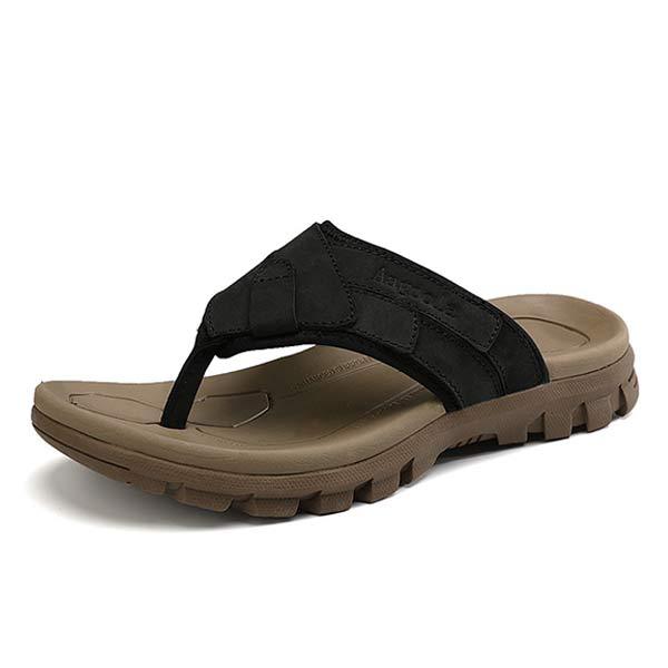 Mens Outdoor Flip Flops 06359739 Black / 6.5 Shoes