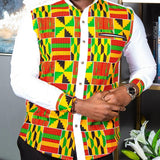 Men's African Style Ethnic Print Long Sleeve Shirt 77531611X