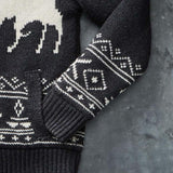 Men's Vintage Jacquard Long Sleeve Knit Jacket 56492485M