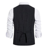 Mens Single-Breasted Striped Suit Vest 57502558M Vests