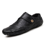 Mens Slip-On Casual Flat Shoes 71529707A Black / 6