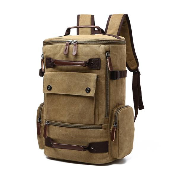 Vintage Multifunctional Backpack Khaki Bag