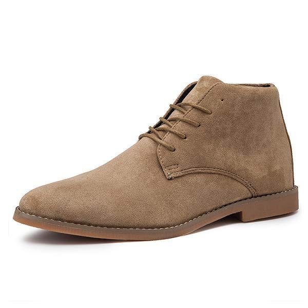 Mens Lace-Up Ankle Boots 97769989 Khaki / 6.5 Shoes