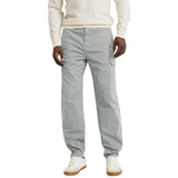 Men's Casual Solid Color Multi Pocket Cargo Straight Leg Pants 82039849X