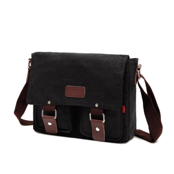 Mens Retro Bag Shoulder Black Bag