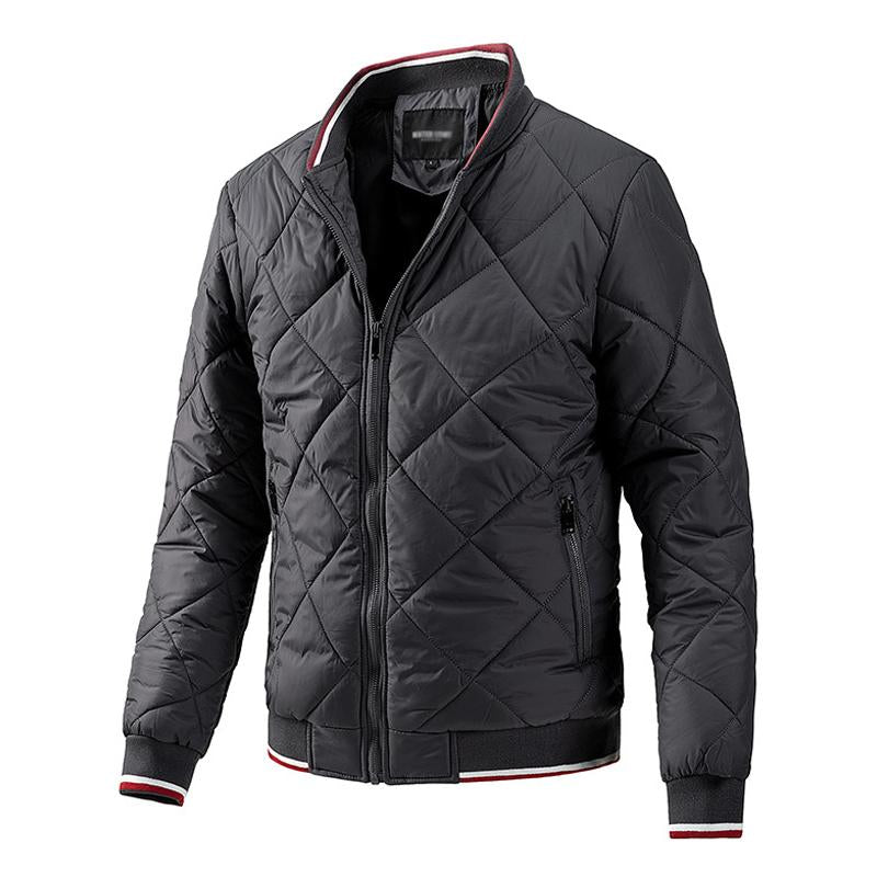 Men's Solid Color Casual Zipper Jacket 32951251X