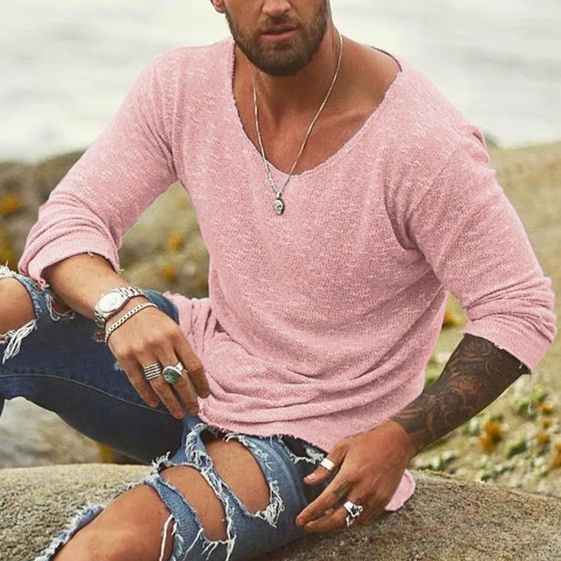 Men's Loose Casual Long Sleeve T-Shirt 35330688X