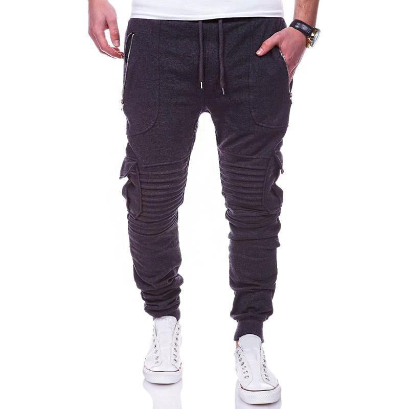 Men's Pleated Multi-Pocket Pants 55783714Y