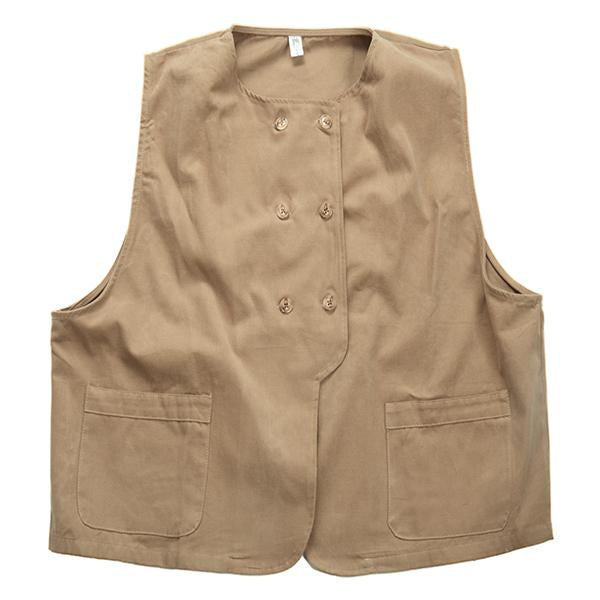 Gilet doppiopetto da lavoro vintage da uomo 29050315M