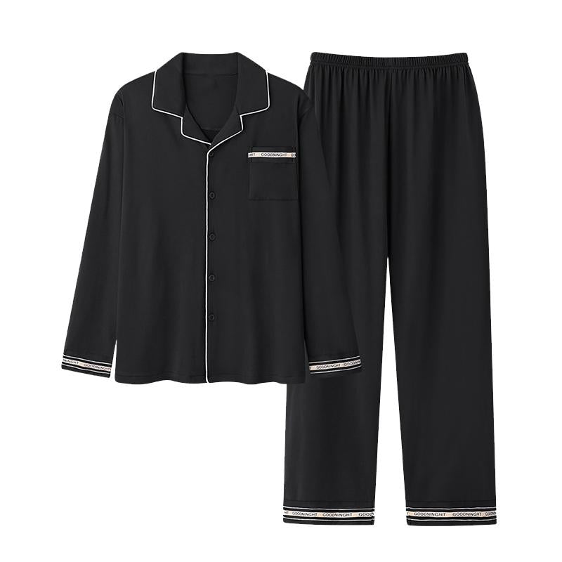 Men's Solid Color Pajama Set 18220722Y