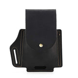 Vintage Leather Phone Waist Bag 76360189W Black Acc