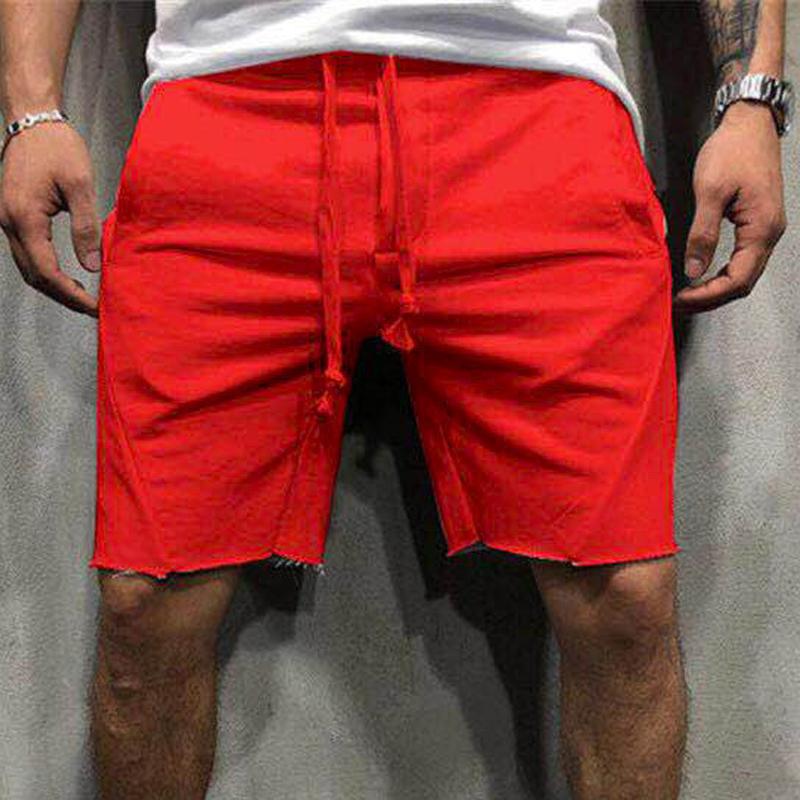 Men's Casual Solid Color Gym Shorts 06509550Y
