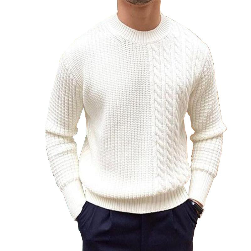 Men's Knitted Crew Neck Sweater 73209450X