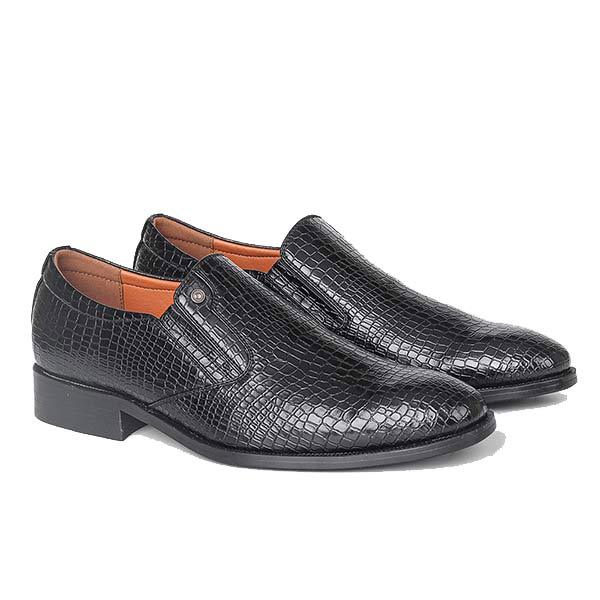 Mens Slip-On Formal Leather Shoes 99986097 Black / 7.5 Shoes