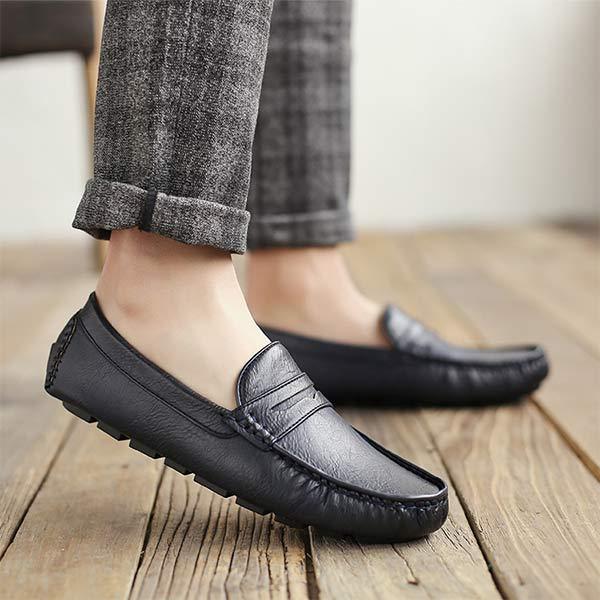 MEN'S SLIP-ON LEATHER SHOES 57770758