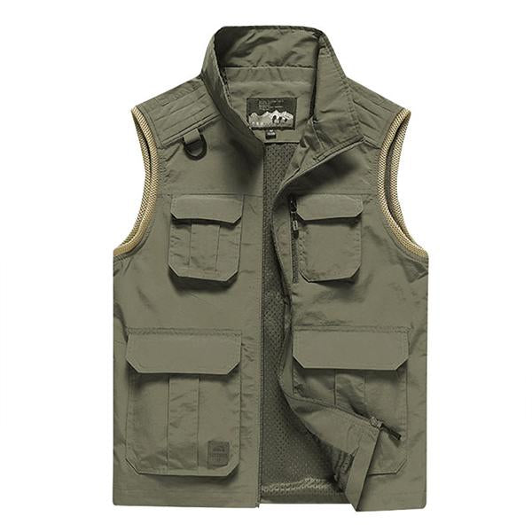 Mens Outdoor Casual Quick-Drying Vest 86959973M Light Green / M Vests
