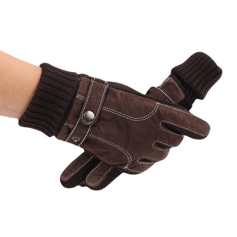 Thick Warm Gloves Gloves / Brown Free Size