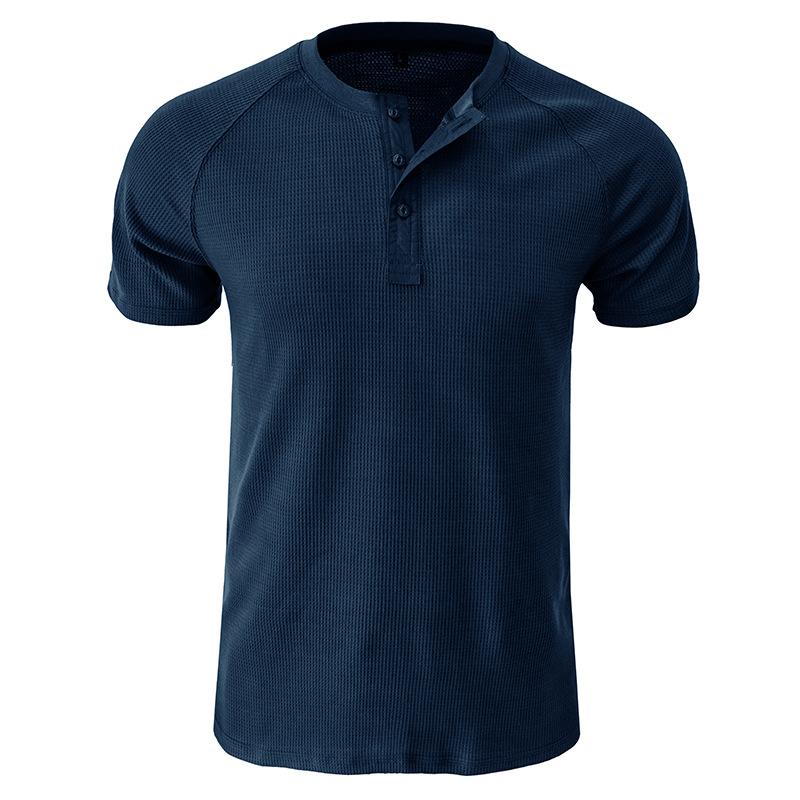 T-shirt Henley à manches courtes pour homme Tough Guy 46765611X