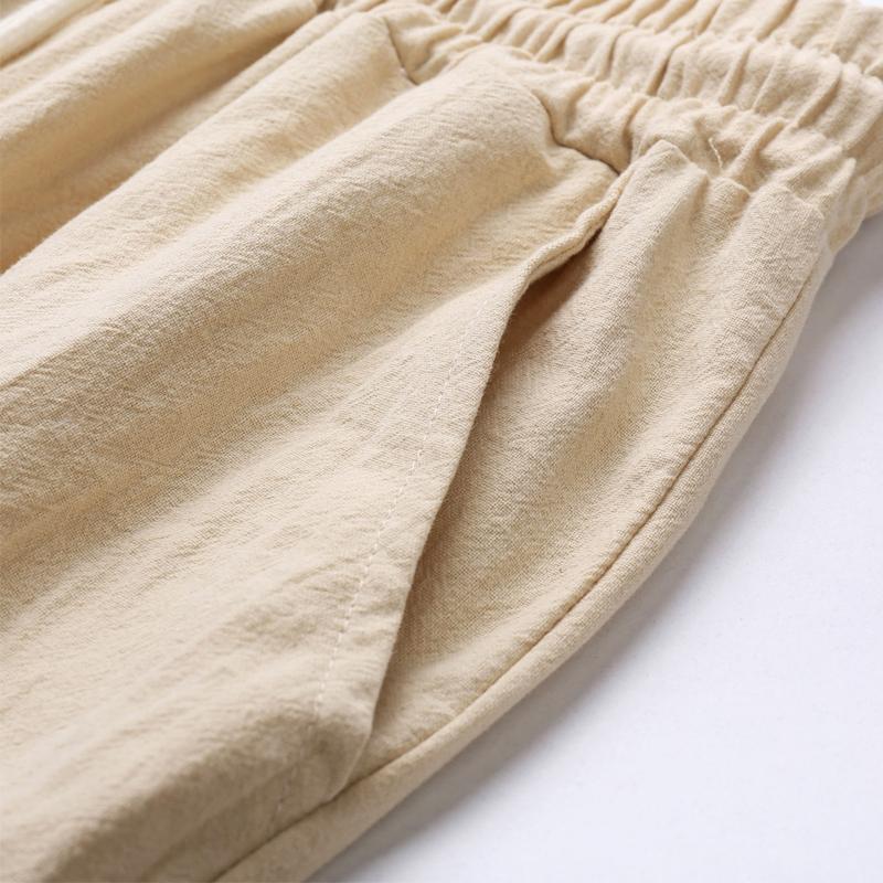 Men's Cargo Cotton Linen Trousers 76873172X